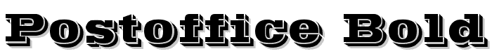 POSTOFFICE Bold font